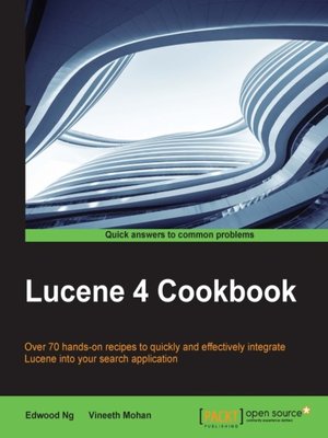 cover image of Lucene 4 Cookbook